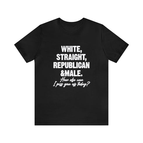 2024 Election T-Shirt White, Straight, Republican & Male Tshirt