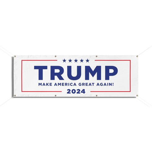 Trump 2024 Outdoor Banner (6' Wide, Vinyl)