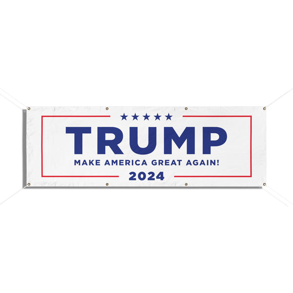 Trump 2024 Outdoor Banner (6' Wide, Vinyl)