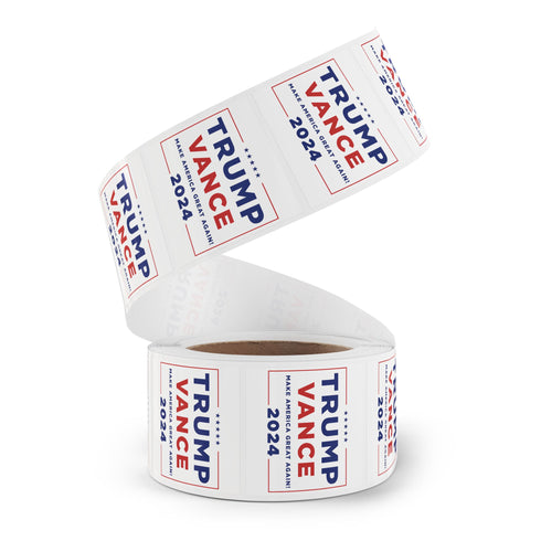 Trump Vance 2024 Square Sticker Rolls