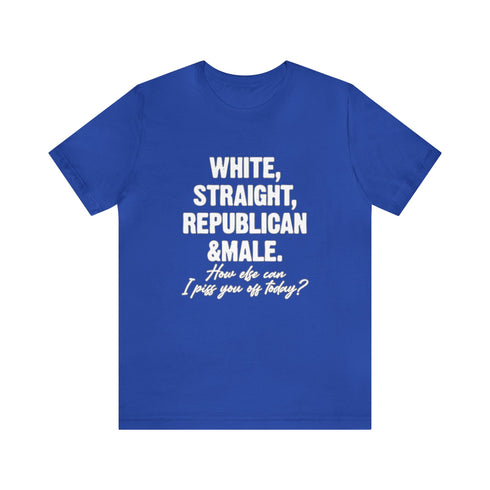 2024 Election T-Shirt White, Straight, Republican & Male Tshirt