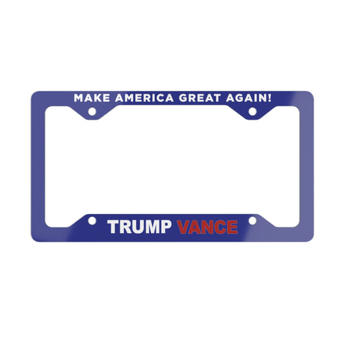 Trump Vance 2024 Metal License Plate Frame