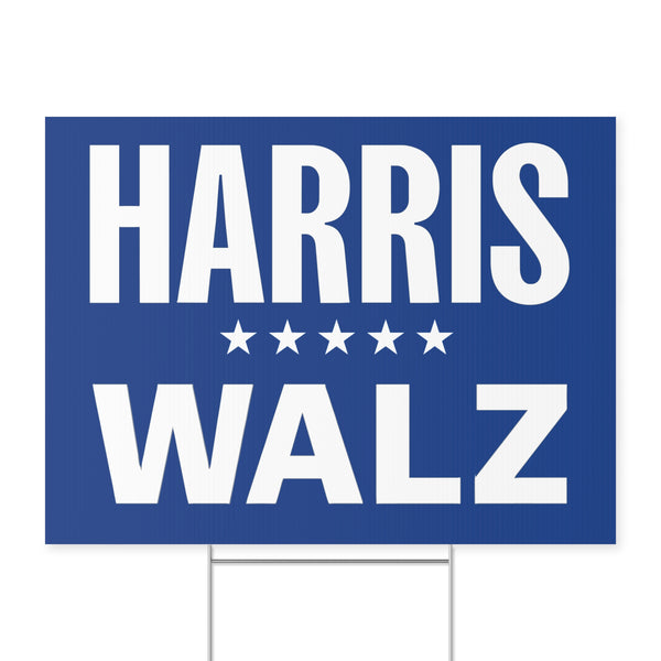 Kamala Harris + Tim Walz 2024 Yard Sign
