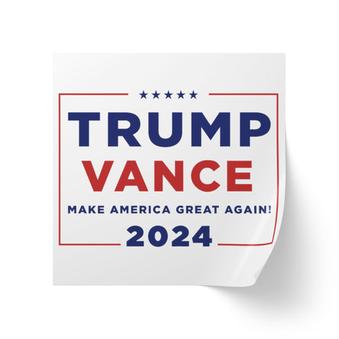 Trump Vance 2024 Square Sticker Rolls