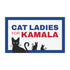 Cat Ladies for Kamala 2024 Car Magnet