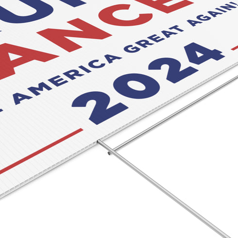 Trump Vance 2024 Yard Sign