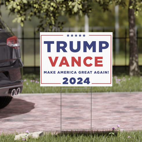 Trump Vance 2024 Yard Sign