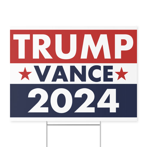 Trump Vance 2024 Yard Sign