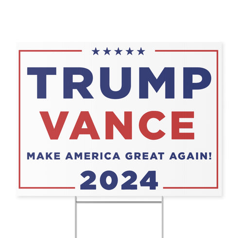 Trump Vance 2024 Yard Sign