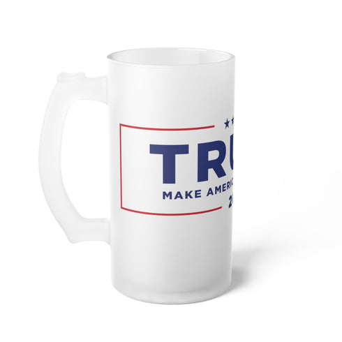2024 Election Mug Trump 2024 Frosted Glass Beer Mug