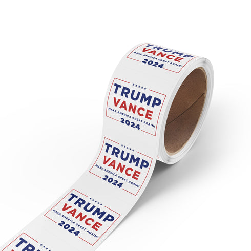 Trump Vance 2024 Square Sticker Rolls