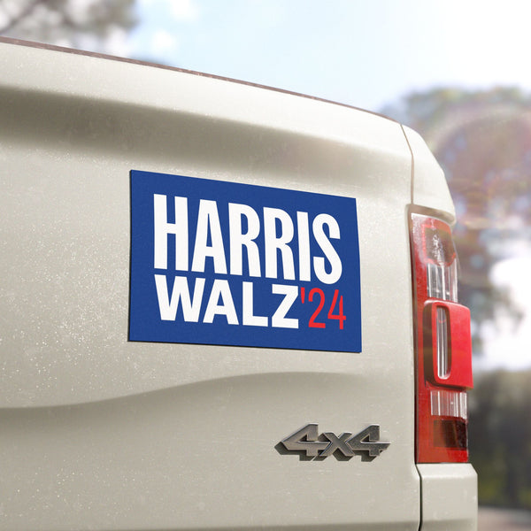 Kamala Harris + Tim Walz 2024 Car Magnet