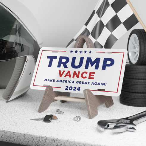 Trump Vance 2024 License Plate