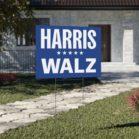 Kamala Harris + Tim Walz 2024 Yard Sign
