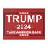 2024 Election Home Decor Trump 2024 Take America Back Yard Sign (Red)