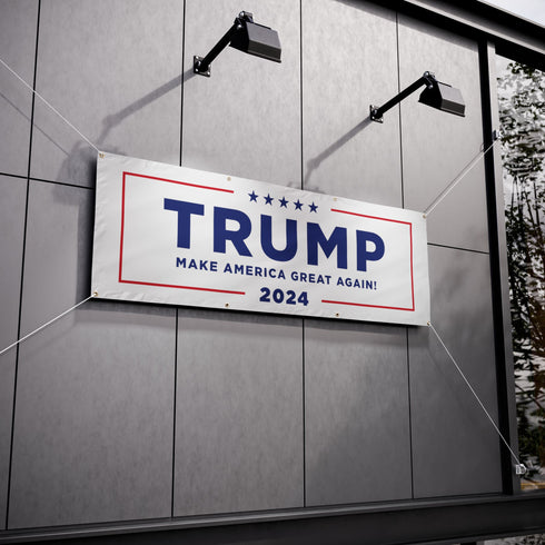 Trump 2024 Outdoor Banner (6' Wide, Vinyl)