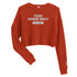 Team Harris Embroidered Crop Sweatshirt