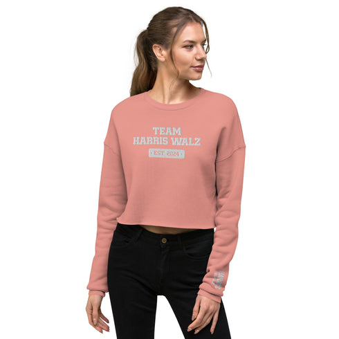 Team Harris Embroidered Crop Sweatshirt