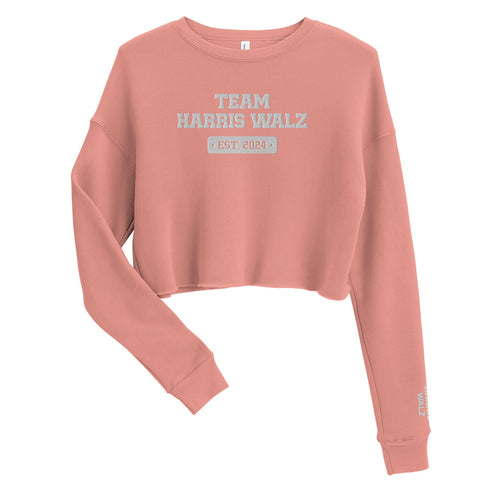 Team Harris Embroidered Crop Sweatshirt