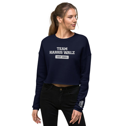 Team Harris Embroidered Crop Sweatshirt