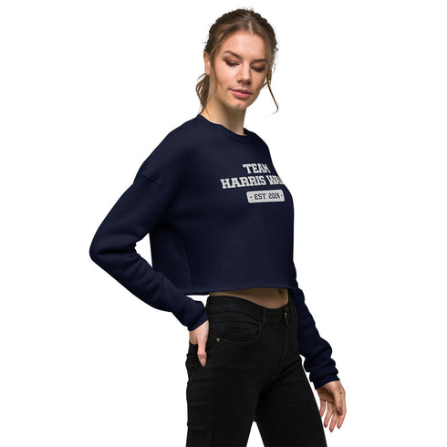Team Harris Embroidered Crop Sweatshirt